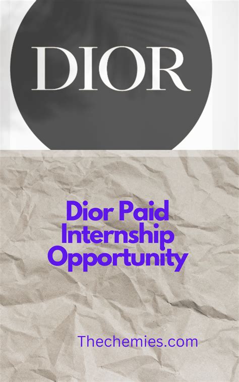 dior intern salary|dior internship summer 2024.